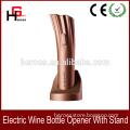 Rechargeable Electric Wine Bottle Opener with Stand, Removable Free Foil Cutter, USB cable, Gift Box - Elegant Gold